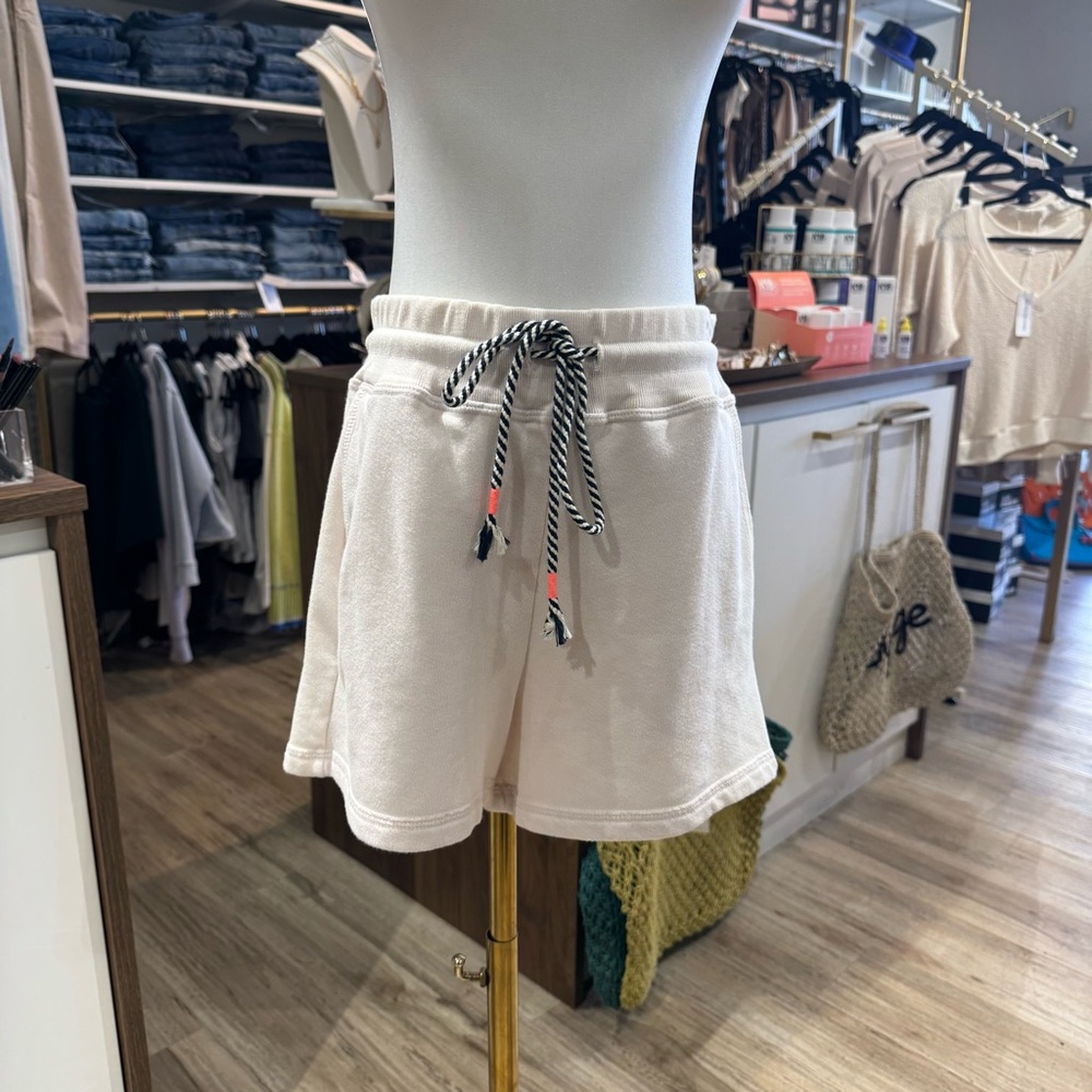 Sundry Cream Athletic Shorts with Drawstring